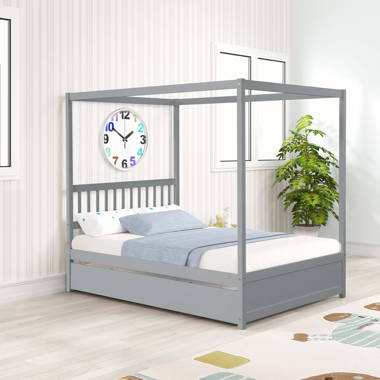 Canopy bed online frame twin